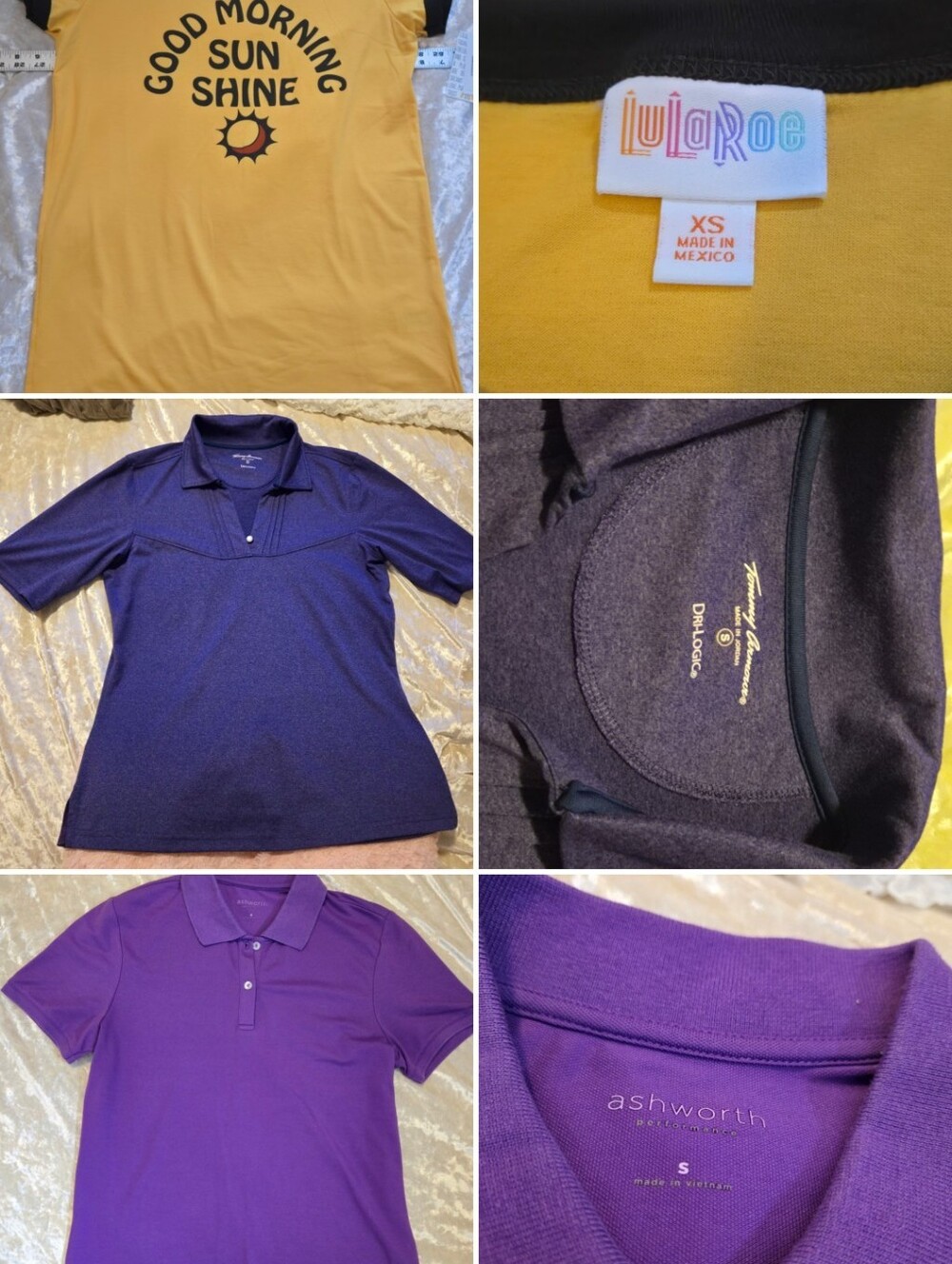 Ashworth Performance Polo Women’s Small Purple Golf Athletic Shirt